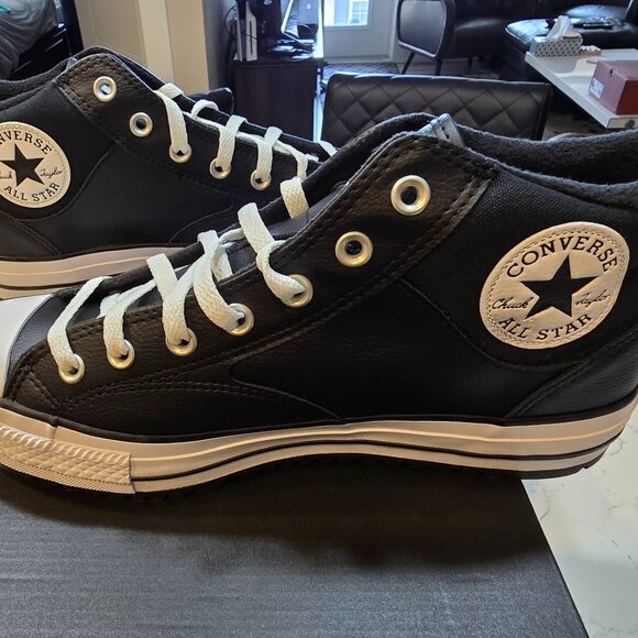 Converse Chuck Taylor All Star Malden Street Boots Mid Black Men's 10 A04477C - Picture 1 of 13